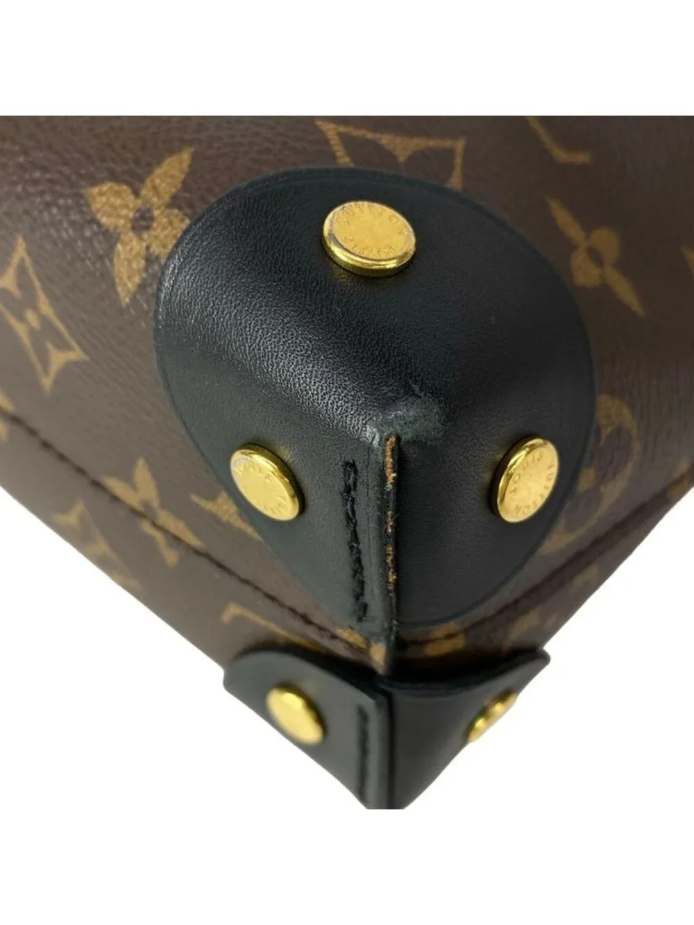 Louis Vuitton Shoulder Bag Monogram Petite Malle Souple Noir